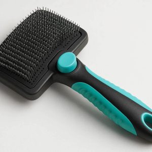 1 Self Cleaning Slicker Brush For Dogs And Cats To Remove Loose Undercoat And Tangled Fur Easily