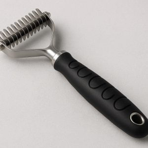 2 Professional Stainless Steel Pet Dematting Comb For Removing Stubborn Knots And Mats Safely