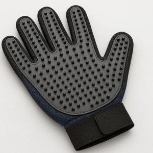 20 Heavy Duty Pet Deshedding Glove With Reinforced Rubber Tips For Thick Coated Large Dog Breeds