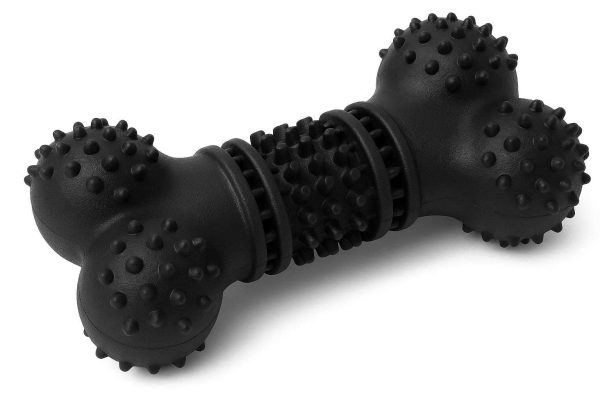 Durable Natural Rubber Chew Toy For Aggressive Chewers With Textured Surface For Dental Cleaning