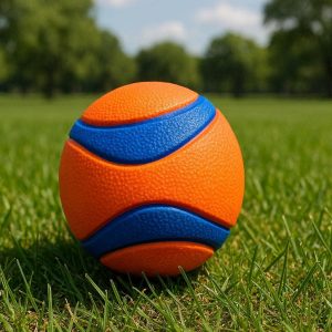 24 Bouncy Solid Rubber Fetch Ball For Dogs With High Visibility Colors For Outdoor Park Playtime