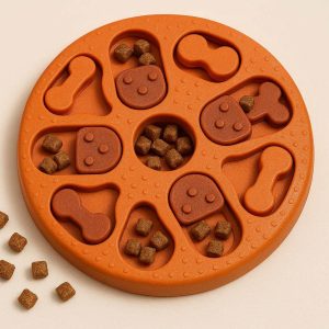 26 Treat Dispensing Rubber Puzzle Toy For Dogs To Improve Intelligence And Slow Down Fast Eating
