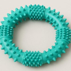 28 Dental Care Rubber Ring Toy For Puppies With Soft Nubs For Teething Relief And Healthy Gums