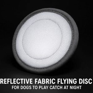 29 Reflective Fabric Flying Disc For Dogs To Play Catch At Night And Improve Outdoor Athletic Skills