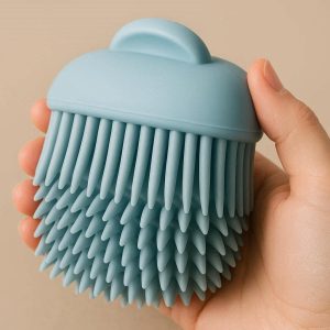 3 Soft Silicone Pet Bath Brush For Gentle Massage And Deep Cleaning During Shampooing Sessions