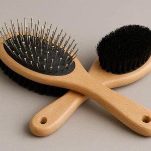 4 Double Sided Pet Pin And Bristle Brush For Daily Deshedding And Polishing All Hair Types