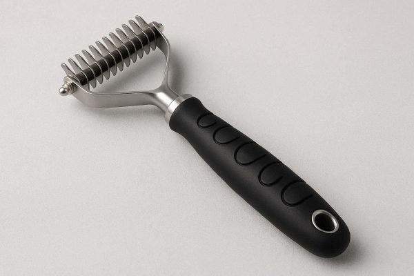 2 Professional Stainless Steel Pet Dematting Comb For Removing Stubborn Knots And Mats Safely