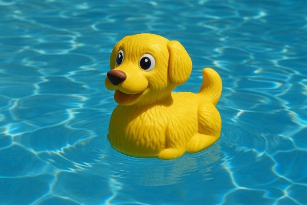 30 Floating Rubber Duck Dog Toy For Swimming Pool Fun And Water Based Interactive Playtime Exercises